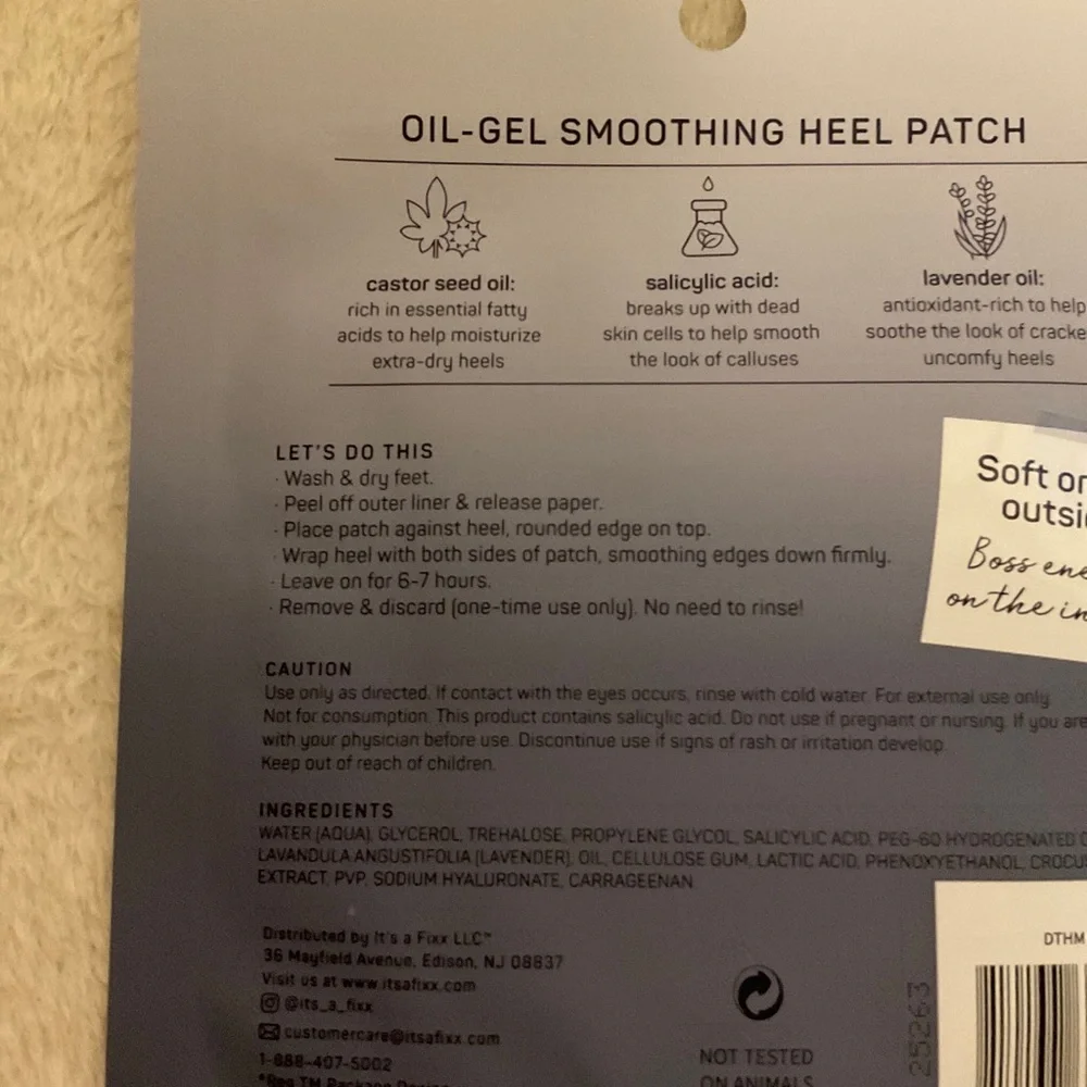 Soft As Heel Oil-Gel Heel Patch - Blue - spa•scentials